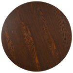 Vidaxl table de bistro marron fonc� 80 cm mdf