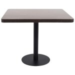 Vidaxl table de bistro marron fonc� 80x80 cm mdf