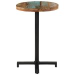 Vidaxl table de bistro ronde �50x75 cm bois de r�cup�ration massif