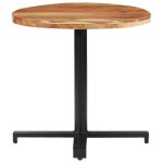 Vidaxl table de bistro ronde 80x75 cm bois d'acacia massif