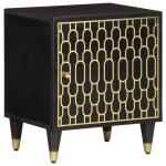 Vidaxl tables de chevet 2 pcs 40x33x46 cm bois de manguier solide