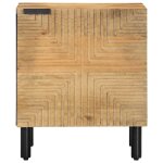 Vidaxl tables de chevet 2 pcs 40x33x46 cm bois de manguier solide