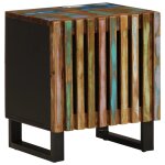 Vidaxl tables de chevet 2 pcs 40x34x46 cm bois massif de rcupration