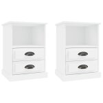 Vidaxl tables de chevet 2 pcs blanc 43x36x60 cm Vidaxl tables de chevet 2 pcs blanc 43x36x60 cm