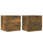 Vidaxl tables de chevet 2 pcs ch�ne fum� 40x39x40 cm