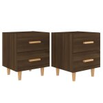 Vidaxl tables de chevet 2 pcs chêne marron 40x35x47, 5 cm Vidaxl tables de chevet 2 pcs chêne marron 40x35x47, 5 cm