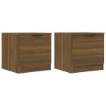 Vidaxl tables de chevet 2 pcs ch�ne marron 40x39x40 cm