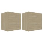 Vidaxl tables de chevet 2pcs chêne sonoma 40x30x40cm bois d'ingénierie Vidaxl tables de chevet 2pcs chêne sonoma 40x30x40cm bois d'ingénierie