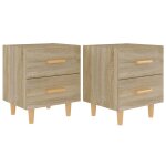 Vidaxl tables de chevet 2 pcs ch�ne sonoma 40x35x47, 5 cm