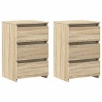 Vidaxl tables de chevet 2 pcs ch�ne sonoma 40x35x62, 5 cm agglom�r�