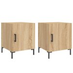Vidaxl tables de chevet 2 pcs chêne sonoma 40x40x50 cm bois ingénierie Vidaxl tables de chevet 2 pcs chêne sonoma 40x40x50 cm bois ingénierie