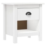 Vidaxl tables de chevet 2 pcs hill 46x35x49, 5 cm bois de pin solide