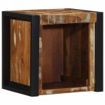Vidaxl tables de chevet 2 pcs multicolore 40x35x40cm bois rcupration