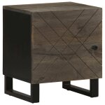 Vidaxl tables de chevet 2 pcs noir 40x33x46 cm bois de manguier solide