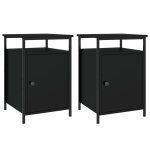 Vidaxl tables de chevet 2 pcs noir 40x42x60 cm bois d'ingénierie Vidaxl tables de chevet 2 pcs noir 40x42x60 cm bois d'ingénierie