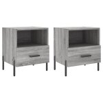 Vidaxl tables de chevet 2 pcs sonoma gris 40x35x47, 5 cm