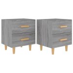 Vidaxl tables de chevet 2 pcs sonoma gris 40x35x47, 5 cm