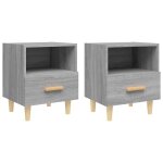 Vidaxl tables de chevet 2 pcs sonoma gris 40x35x47 cm