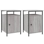 Vidaxl tables de chevet 2 pcs sonoma gris 40x42x60cm bois d'ingénierie Vidaxl tables de chevet 2 pcs sonoma gris 40x42x60cm bois d'ingénierie