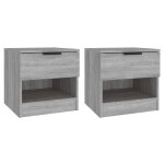 Vidaxl tables de chevet 2 pcs sonoma gris bois d'ingénierie Vidaxl tables de chevet 2 pcs sonoma gris bois d'ingénierie