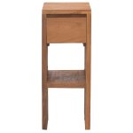 Vidaxl table de chevet 20x35x50 cm bois de teck solide