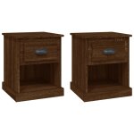Vidaxl tables de chevet 2pcs chêne marron 39x39x47, 5cm bois ingénierie Vidaxl tables de chevet 2pcs chêne marron 39x39x47, 5cm bois ingénierie