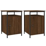 Vidaxl tables de chevet 2pcs chêne marron 40x42x60cm bois d'ingénierie Vidaxl tables de chevet 2pcs chêne marron 40x42x60cm bois d'ingénierie