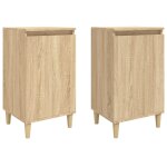 Vidaxl tables de chevet 2pcs chêne sonoma 40x35x70cm bois d'ingénierie Vidaxl tables de chevet 2pcs chêne sonoma 40x35x70cm bois d'ingénierie