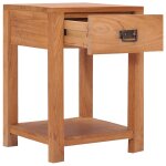 Vidaxl table de chevet 35x35x50 cm bois de teck massif Vidaxl table de chevet 35x35x50 cm bois de teck massif