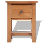 Vidaxl table de chevet 36x30x47 cm bois de chêne massif Vidaxl table de chevet 36x30x47 cm bois de chêne massif
