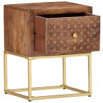 Vidaxl table de chevet 40 x 30 x 50 cm bois de manguier massif Vidaxl table de chevet 40 x 30 x 50 cm bois de manguier massif