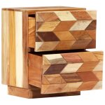 Vidaxl table de chevet 40 x 30 x 50 cm bois de rcupration massif
