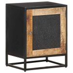Vidaxl table de chevet 40x30x50 cm bois de manguier brut