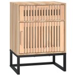 Vidaxl table de chevet 40x30x55, 5 cm bois d?ing�nierie et fer