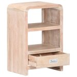 Vidaxl table de chevet 40x30x60 cm bois d'acacia massif