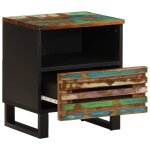 Vidaxl table de chevet 40x34x46 cm bois massif de r�cup�ration
