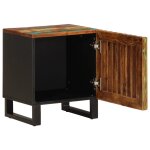 Vidaxl table de chevet 40x34x46 cm bois massif de rcupration