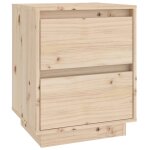 Vidaxl table de chevet 40x35x50 cm bois de pin solide