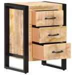 Vidaxl table de chevet 40x35x55 cm bois de manguier solide