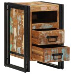 Vidaxl table de chevet 40x40x59 cm en bois massif recycl�