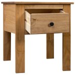 Vidaxl table de chevet 46x40x57 cm pin gamme panama