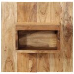 Vidaxl table de chevet 50x27x50 cm bois d'acacia solide