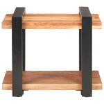Vidaxl table de chevet 50x40x40 cm bois d'acacia massif
