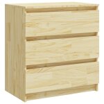 Vidaxl table de chevet 60x36x64 cm bois de pin massif
