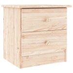 Vidaxl table de chevet alta 41x35x41 cm bois de pin massif