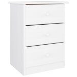 Vidaxl table de chevet alta blanc 41x35x55, 5 cm bois de pin massif