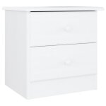 Vidaxl table de chevet alta blanc 41x35x41 cm bois de pin massif