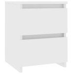 Vidaxl table de chevet blanc 30 x 30 x 40 cm bois d'ing�nierie