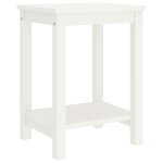 Vidaxl table de chevet blanc 35x30x47 cm bois de pin massif