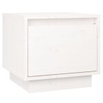 Vidaxl table de chevet blanc 35x34x32 cm bois de pin solide